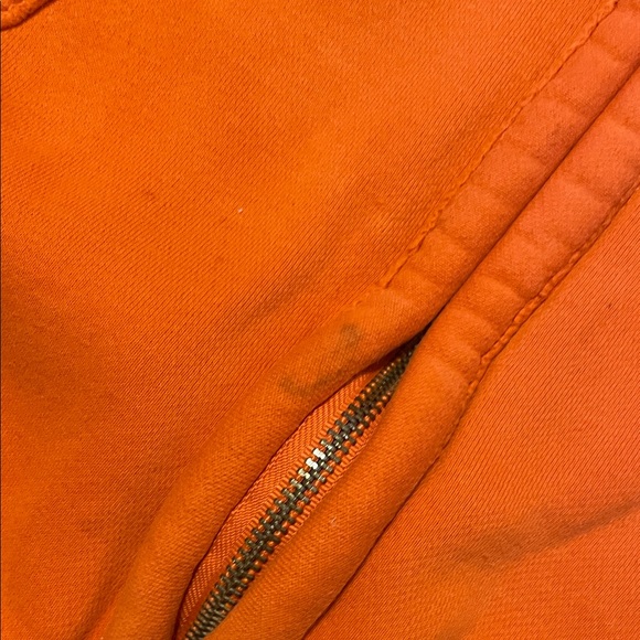 Hollister Bright Orange Full-Zip Hooded Sweatshirt - Picture 5 of 8